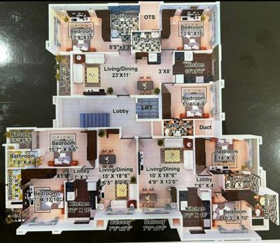  ashirwad-apartments Ashirwad Apartments Cluster Plan