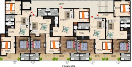  bellavista Bella Cluster Plan from 1st to 4th Floor