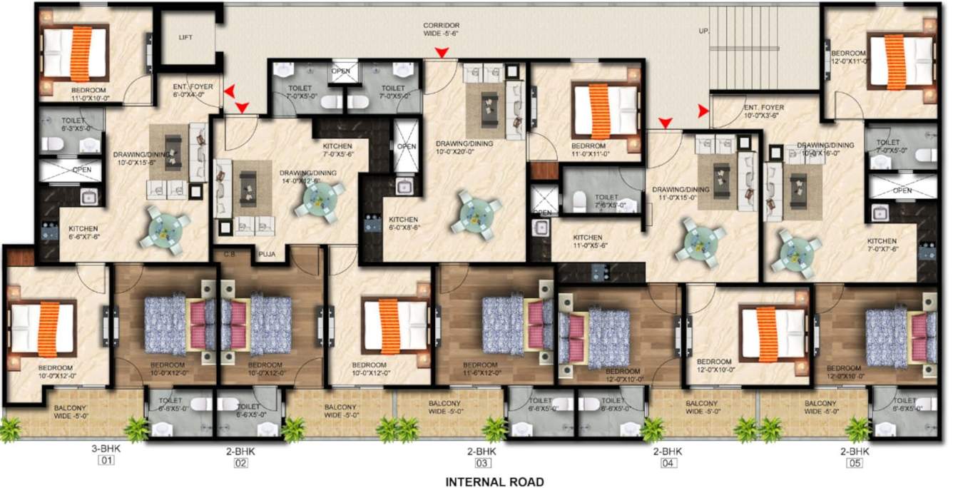  bellavista Bella Cluster Plan from 1st to 4th Floor
