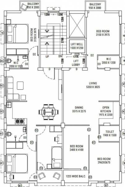  rs-heart RS Heart Cluster Plan For Typical Floor Plan