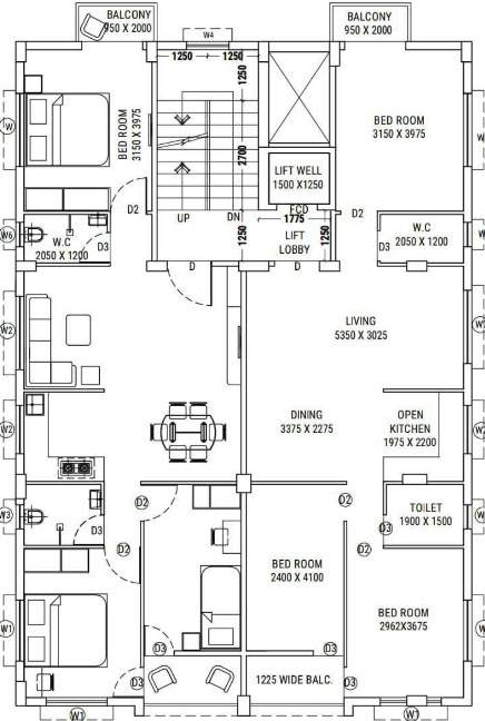  rs heart RS Heart Cluster Plan For Typical Floor Plan