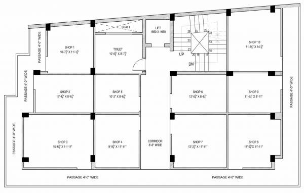  aangan-arcade Aangan Arcade Cluster Plan For 3rd Floor