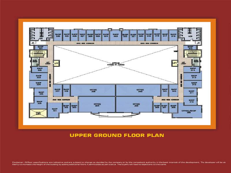  shopping square 1 sector d Shopping Square 1 Sector D Cluster Plan for ground Floor
