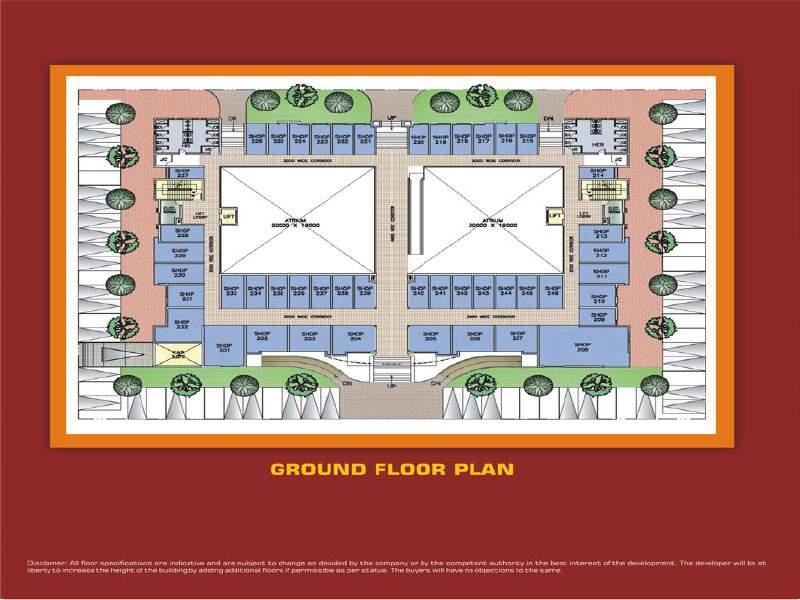  shopping square 1 sector d Shopping Square 1 Sector D Cluster Plan for ground Floor