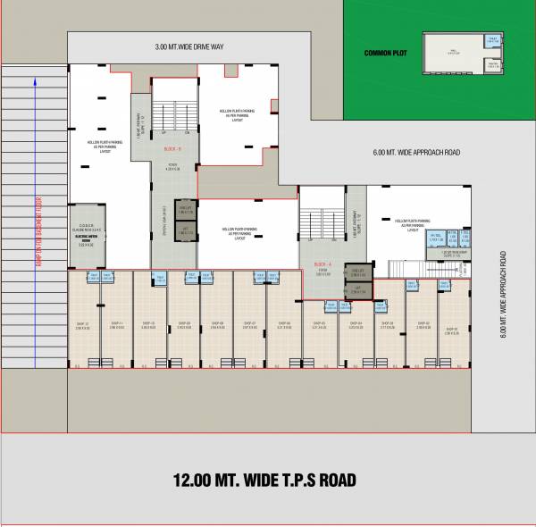  aura-parisar Block A And B Cluster Plan For Ground Floor