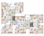 Block A And B Cluster Plan From 2nd To 8th Floor aura-parisar Block A And B Cluster Plan From 2nd To 8th Floor