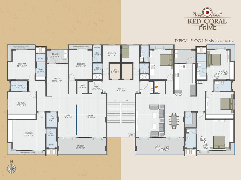  red coral prime Red Coral Prime Typical Cluster Plan