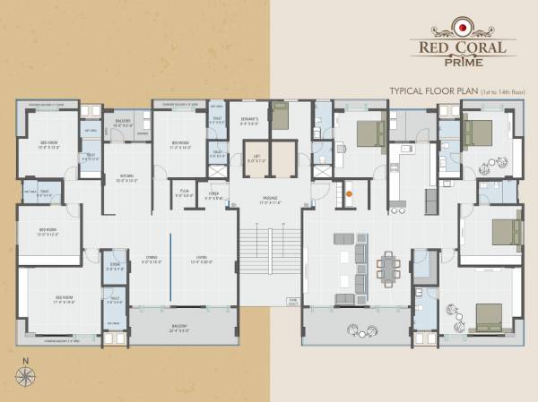 Red Coral Prime Typical Cluster Plan red-coral-prime Red Coral Prime Typical Cluster Plan