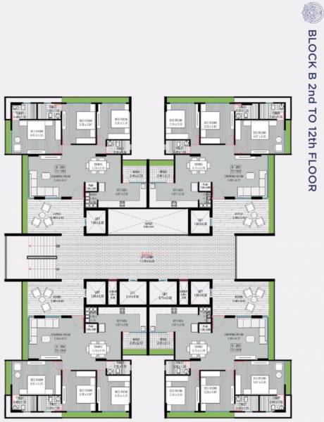  eternity B Cluster Plan From 2nd To 12th Floor