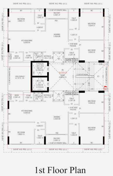  arjun-ananta B First Floor Cluster Plan
