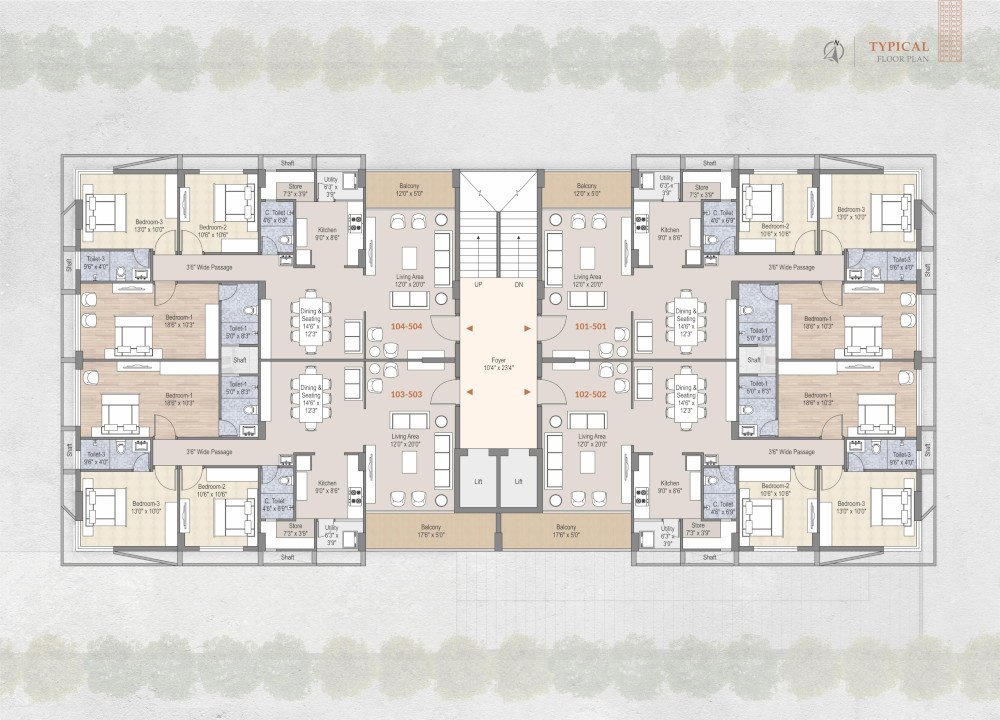  sanatan sarathi Sanatan Sarathi Typical Cluster Plan