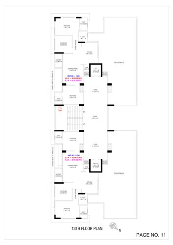  shri-hari-sky Shri Hari Sky Cluster Plan for 13th Floor