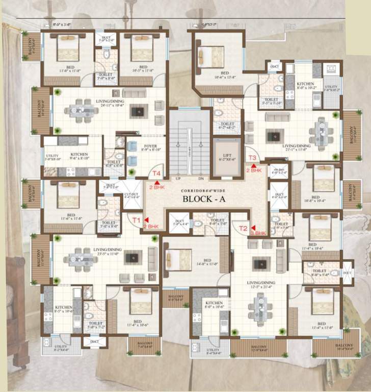 pinaki paradise Block A Cluster Plan