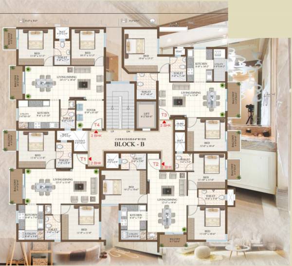  pinaki-paradise Block B Cluster Plan