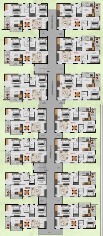  lotus Lotus Cluster Plan for Typical Floor