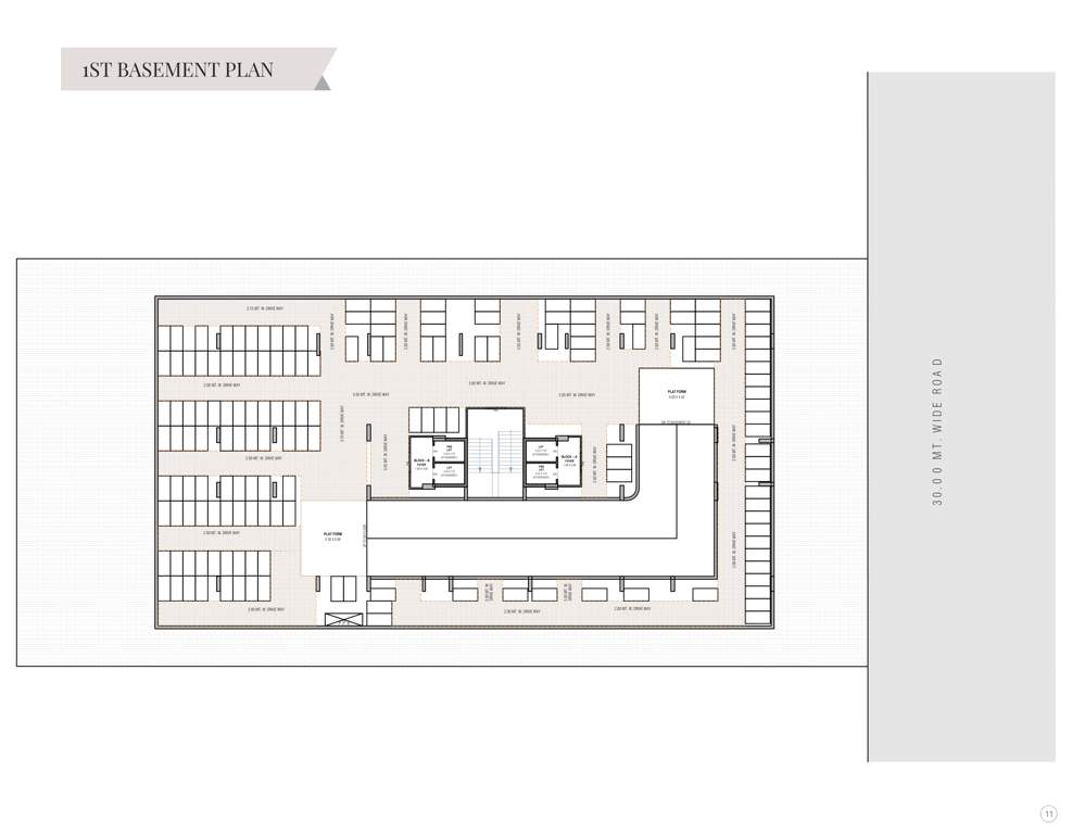  grand imperia Block A And B Cluster Plan for Basement 1 Floor