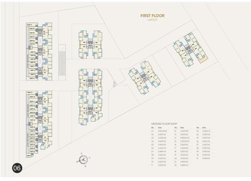  shree-siddheshwar-helenium Block A,B,C,D,E,F,G,H,I,J & K Cluster Plan for 1st Floor