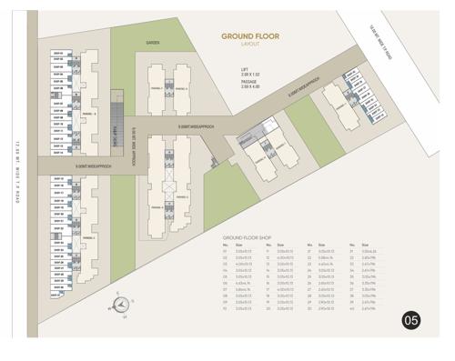  shree-siddheshwar-helenium Block A,B,C,D,E,F,G,H,I,J & K Ground Floor Cluster Plan