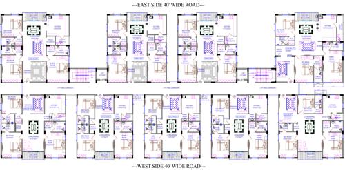  keerthi-elite-residency Keerthi Elite Residency Cluster Plan from 1st to 5th Floor
