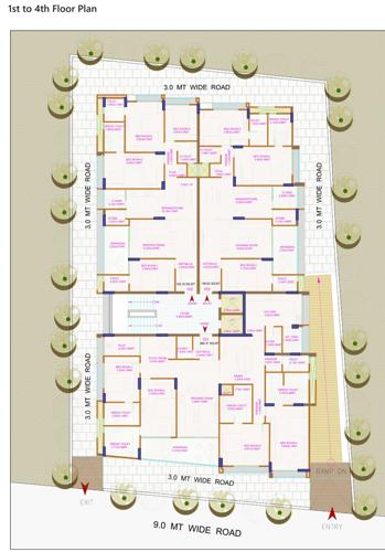  the-green-luxuriya The Green Luxuriya Cluster Plan From 1st To 4th Floor