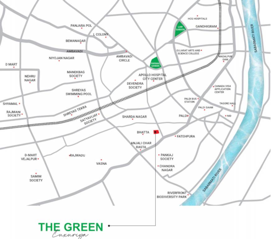  the green luxuriya Location Plan