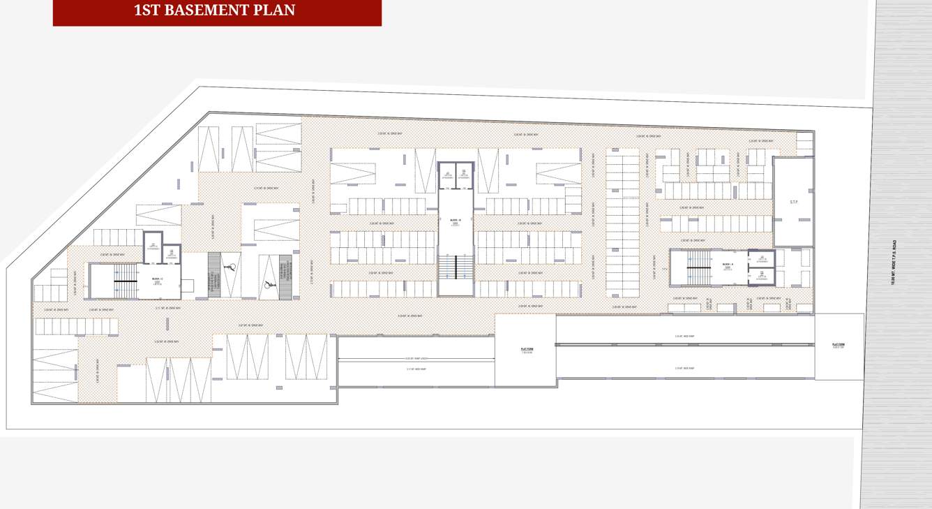  the grand serenity Block A, B And C Cluster Plan for Basement 1 Floor