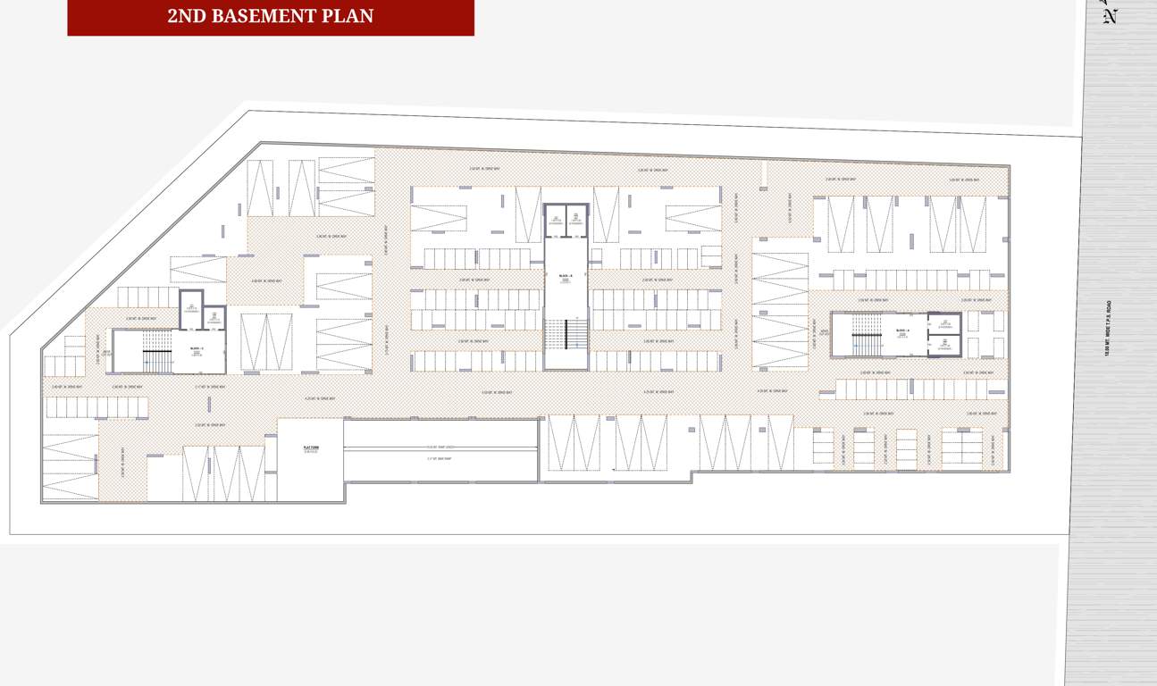  the grand serenity Block A, B And C Cluster Plan for Basement 2 Floor