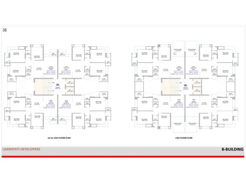  euphoria Block B Cluster Plan from 1st to 13th Floor