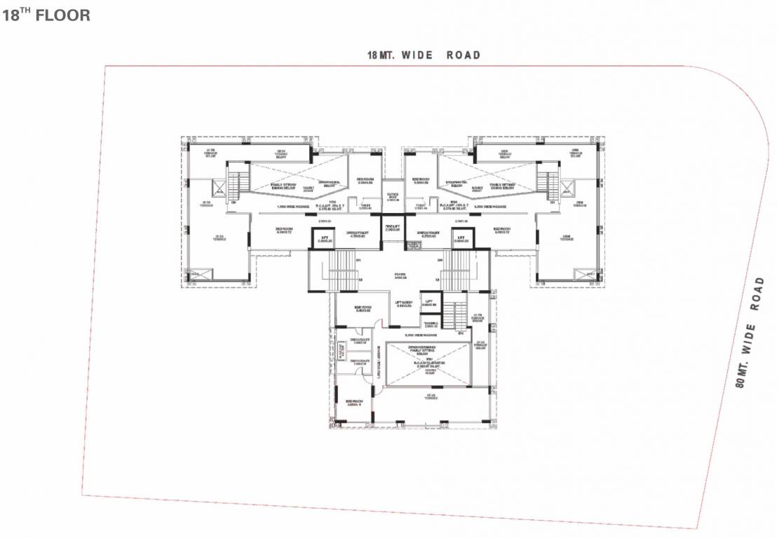  stately Stately Cluster Plan For 18th Floor
