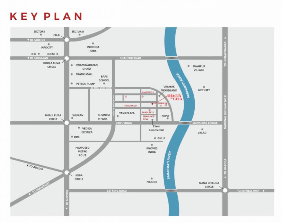  shagun the casa Location Plan