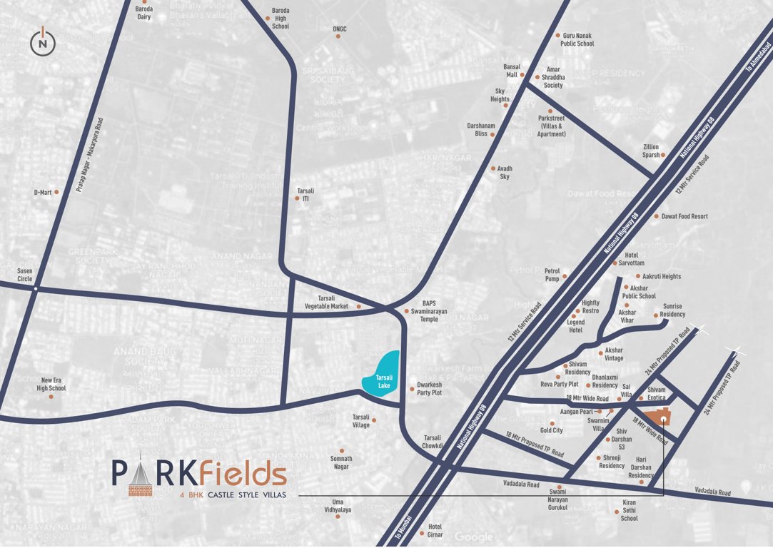  parkfields Location Plan