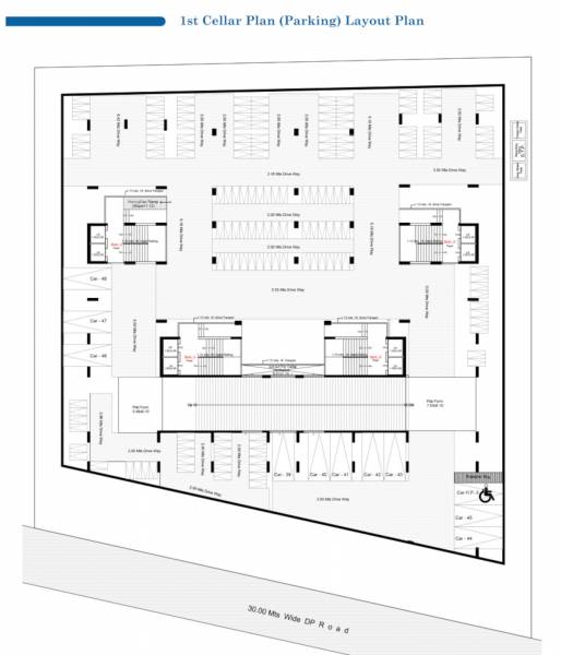  devashish Block A,B,C & D Stilt 1 Floor Cluster Plan