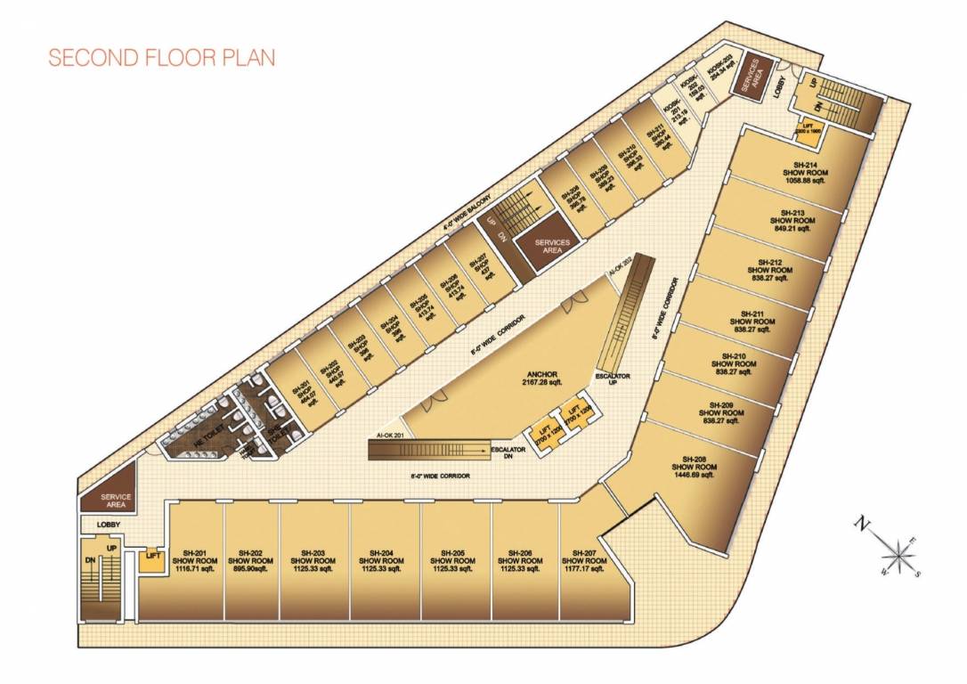  saaga castle  Cluster Plan For 2nd Floor