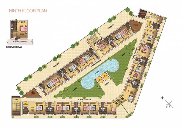  saaga-castle- Cluster Plan For 9th Floor