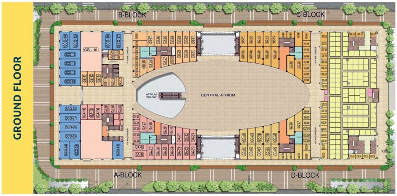  town central phase iii  Cluster Plan For Ground Floor