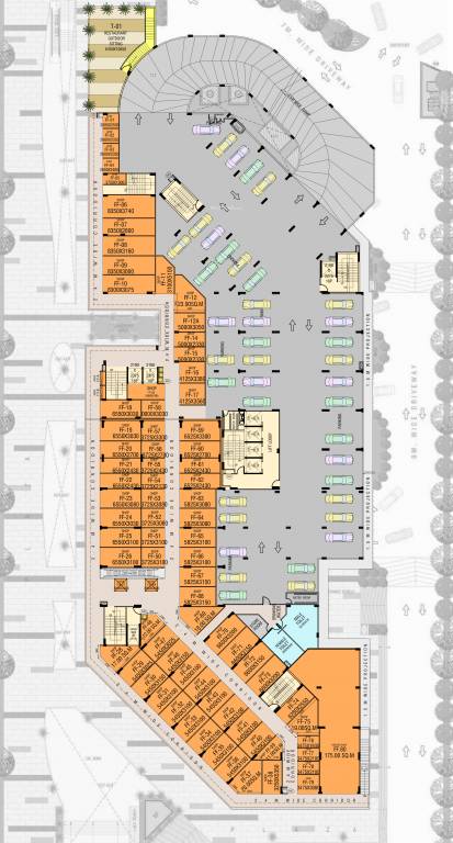 gaurs runway suites Cluster Plan For 2nd Podium