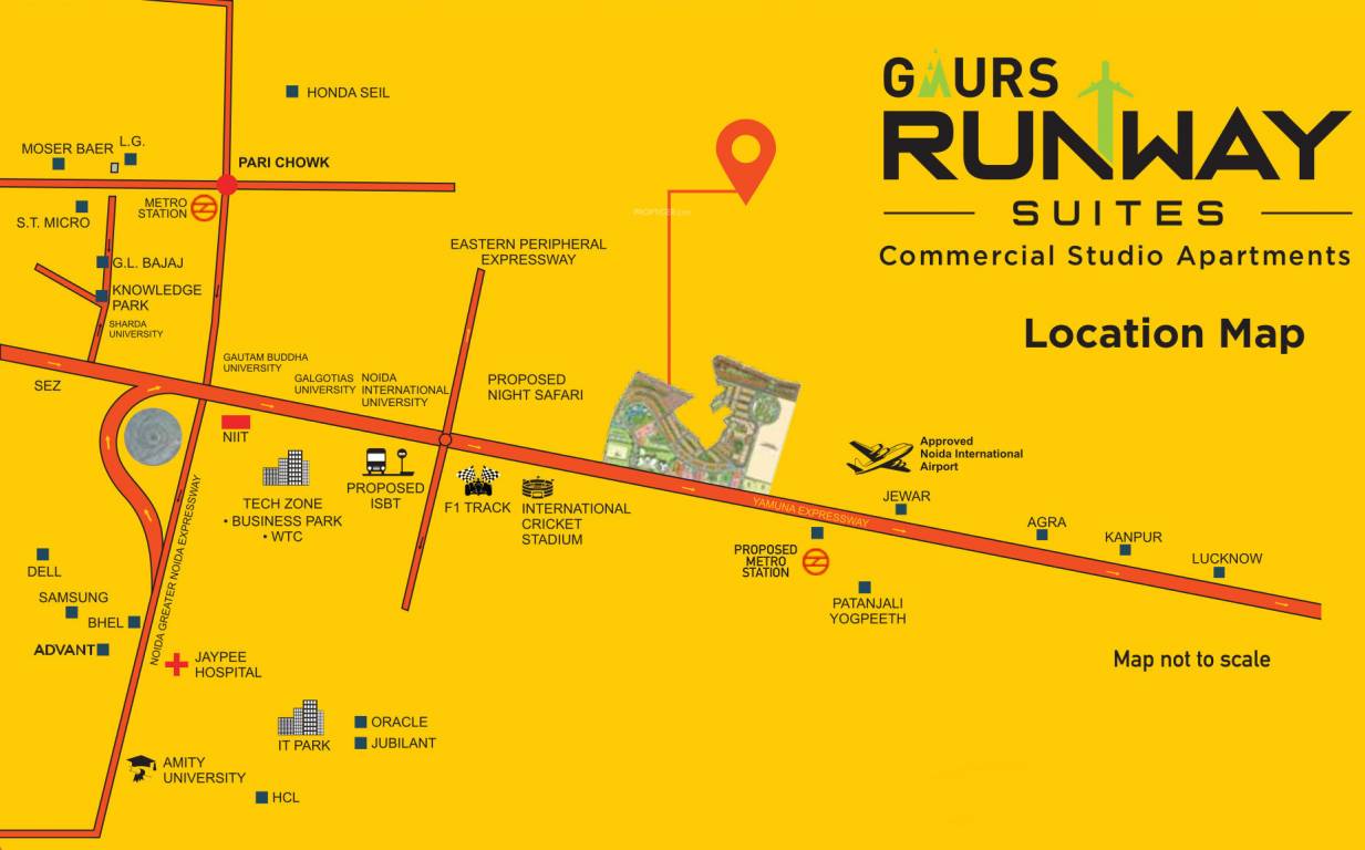 gaurs runway suites Location Plan
