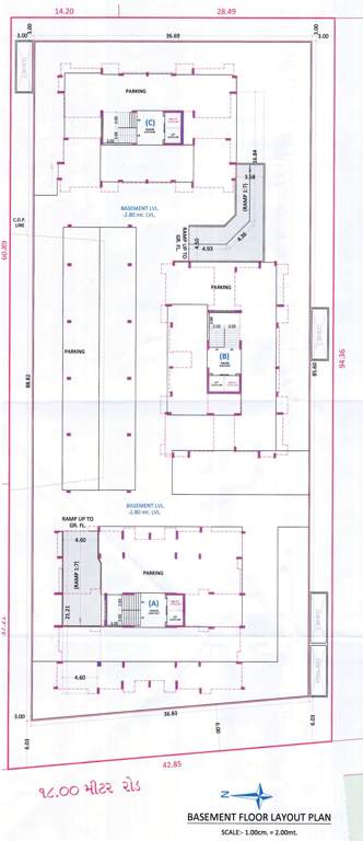  imperia Block A, B And C Cluster Plan for Basement Floor