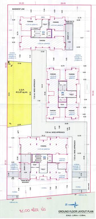  imperia Block A, B And C Cluster Plan for ground Floor