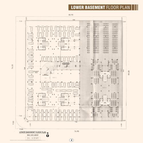  arihant-dream Block A To F Cluster Plan for Lower Basement Floor