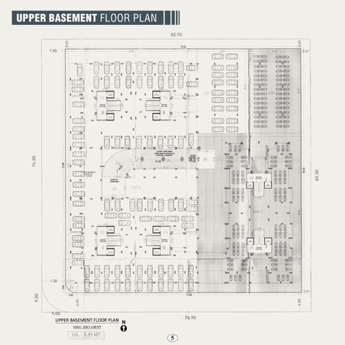  arihant-dream Block A To F Cluster Plan for Upper Basement Floor