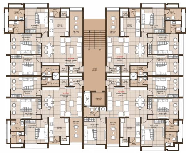 the-first The First Cluster Plan from 1st to 5th Floor