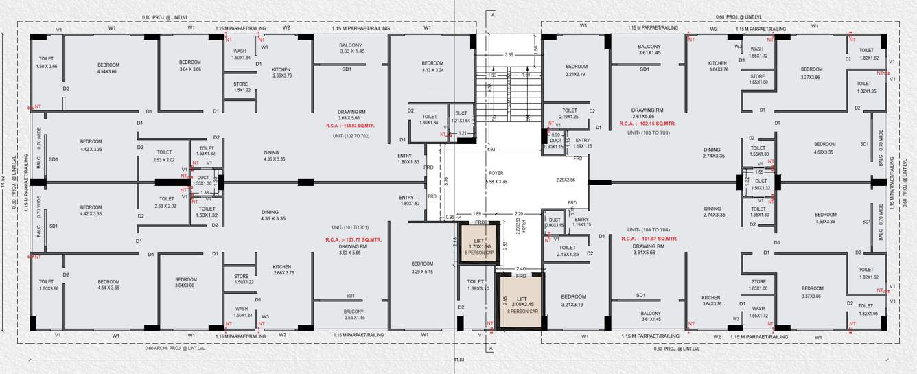  adinath enclave Adinath Enclave Cluster Plan From 1st to 7th Floor