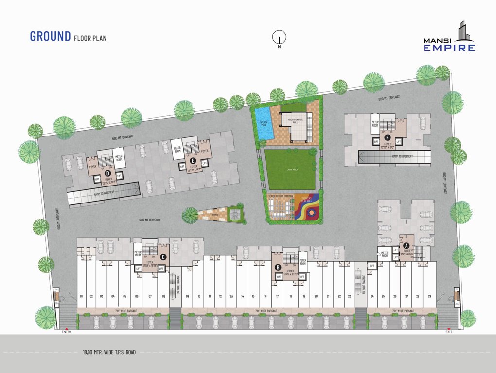  mansi empire Block A Cluster Plan