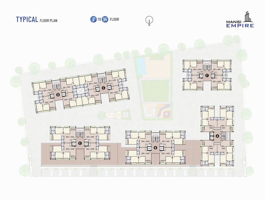  mansi empire Block A Cluster Plan