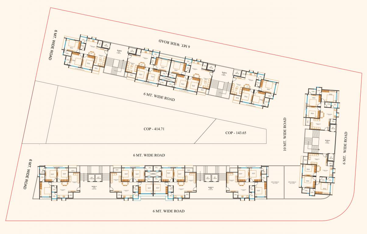  sanelite Block A,B,C,D,E Cluster Plan For 2nd Floor