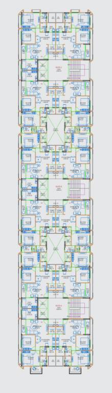  trinary Block A,B,C Cluster Plan For 1st Floor