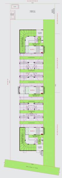  trinary Block A,B,C Cluster Plan For Ground Floor