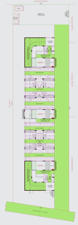 trinary Block A,B,C Cluster Plan For Ground Floor