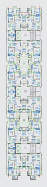  trinary Block A,B,C Cluster Plan For Typical Floor Plan